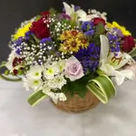Basket Of Flowers - Colorful